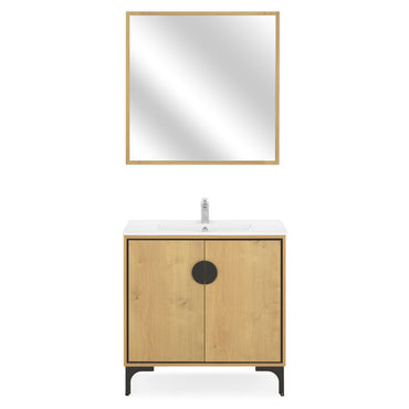 GABRIEL Set mobilier baie, mască lavoar, lavoar și oglindă