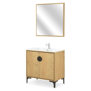 GABRIEL Set mobilier baie, mască lavoar, lavoar și oglindă
