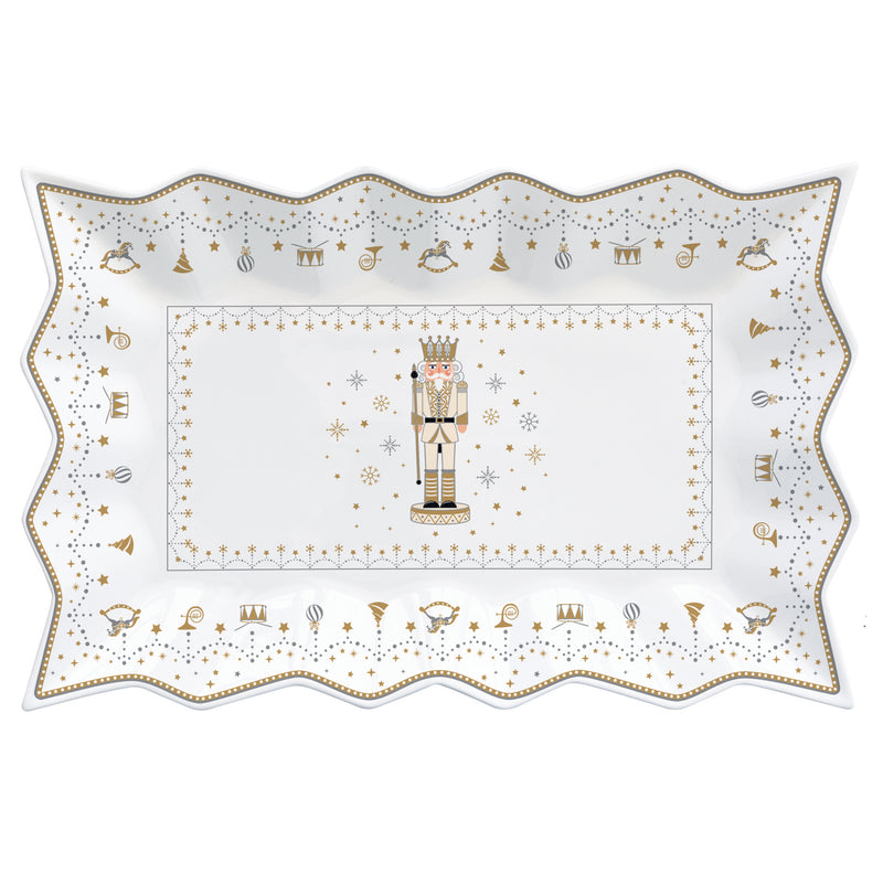 ROYAL NUTCRACKER Platou servire, porțelan, L.35cm