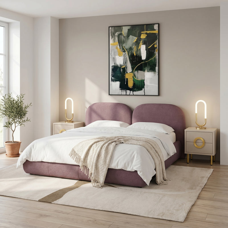 ANILLO Pat tapițat, 160x200cm, somieră rabatabila și ladă depozitare incluse