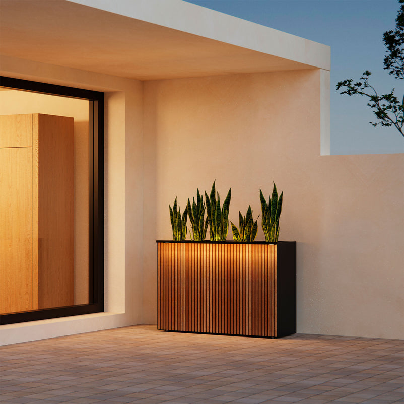 PLANTER WOOD DIVIDER Jardinieră