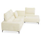 KARSTON Colțar cu șezlong stânga/dreapta, recliner electric, stofă