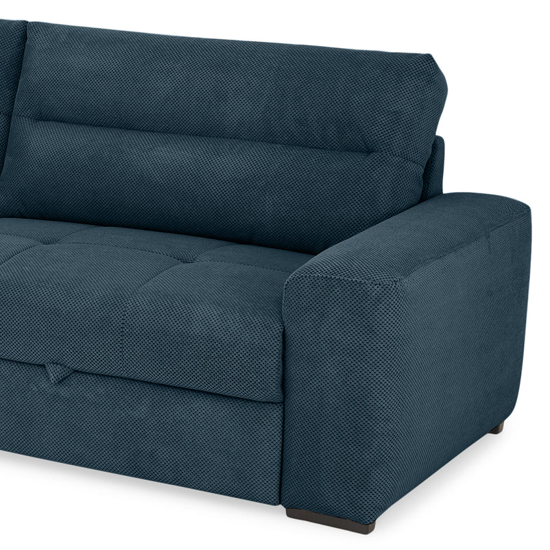 WIDE Canapea extensibilă, 4 locuri, stofă