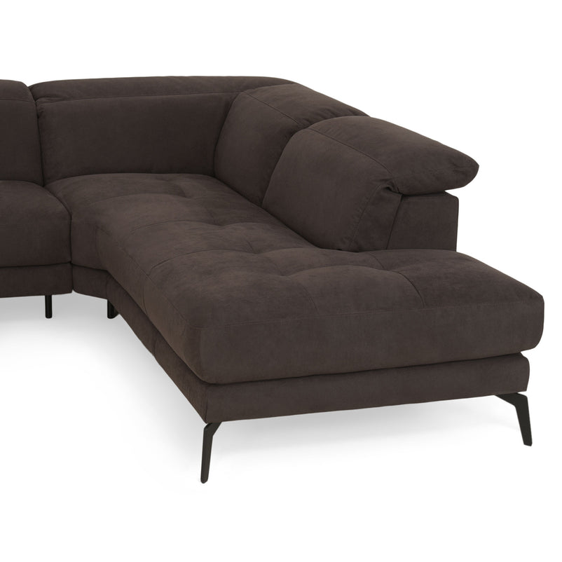 GARNER Colțar, șezlong dreapta, spătar și mecanism tetiere, stofă