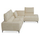 KARSTON Colțar cu șezlong stânga/dreapta, recliner electric, stofă