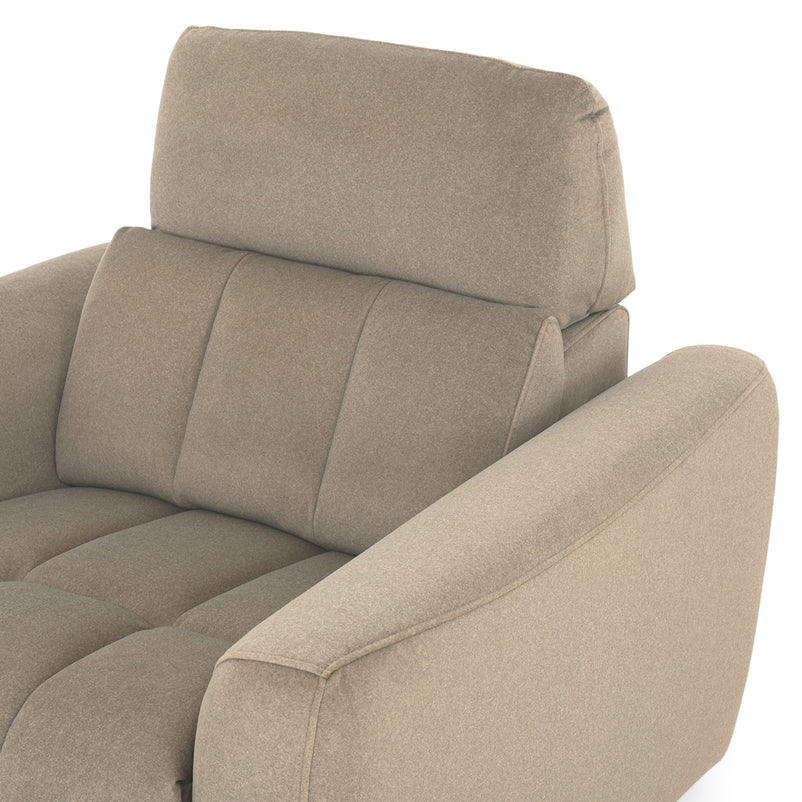 WISNER Fotoliu, recliner electric, mecanism electric tetieră, stofă