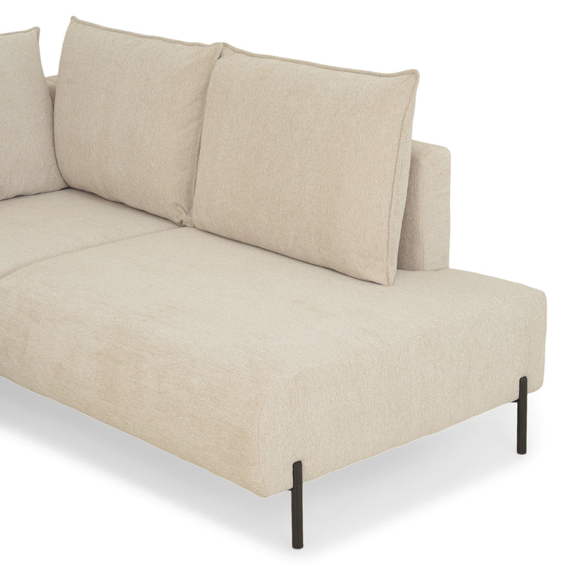 GRIGNY Colțar extensibil, șezlong stânga, ladă depozitare, stofă