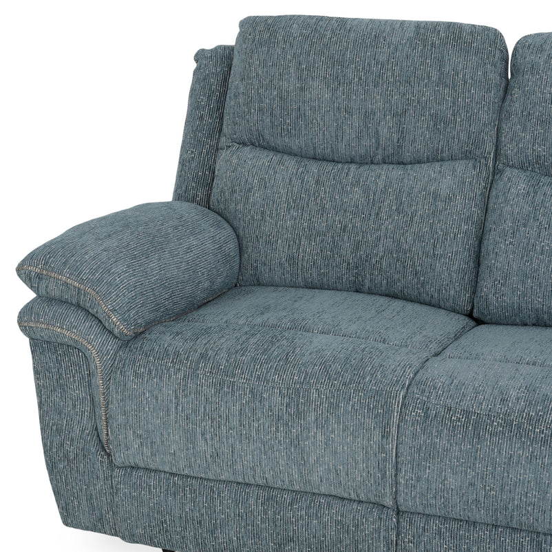 JERSEY Canapea 3 locuri, 2 reclinere manuale, stofă