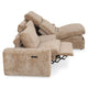 NEW JERSEY Colțar cu șezlong electric stânga/dreapta, 1 recliner electric, mecanism tetieră, USB, stofă