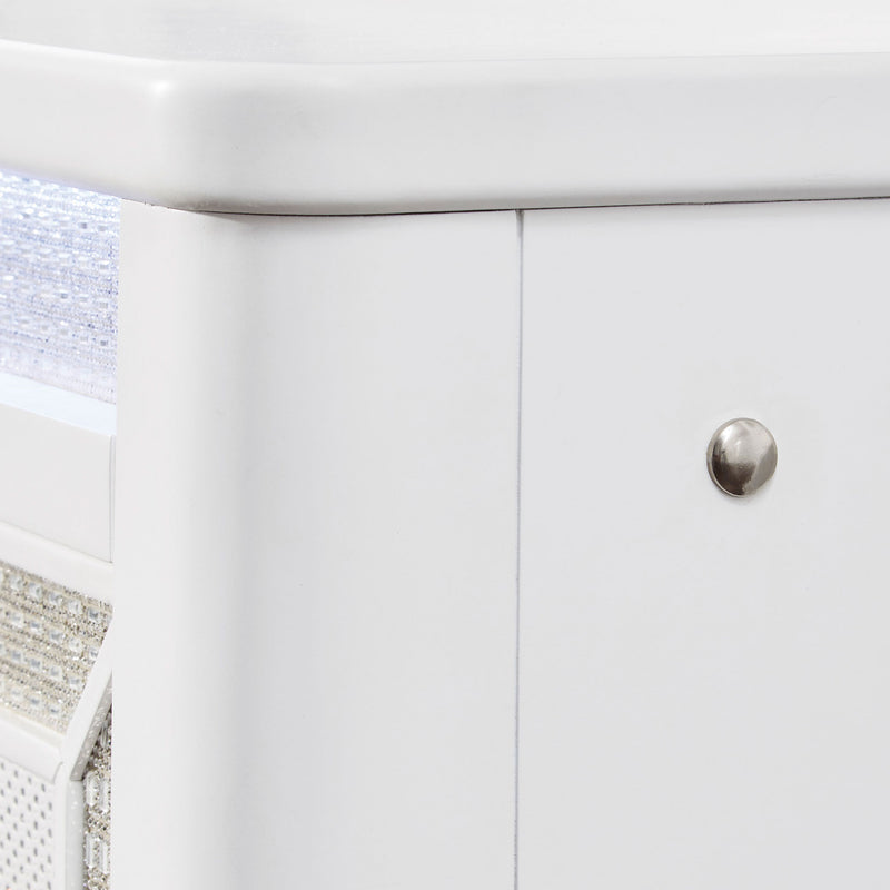 HOLLYWOOD Comodă 5 sertare, LED inclus