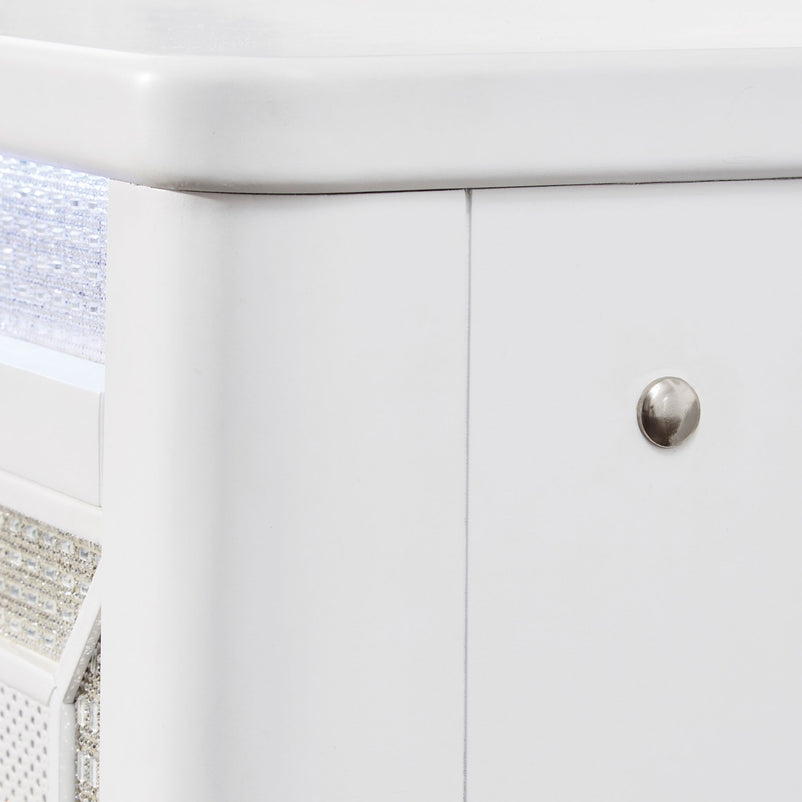 HOLLYWOOD Comodă 5 sertare, LED inclus