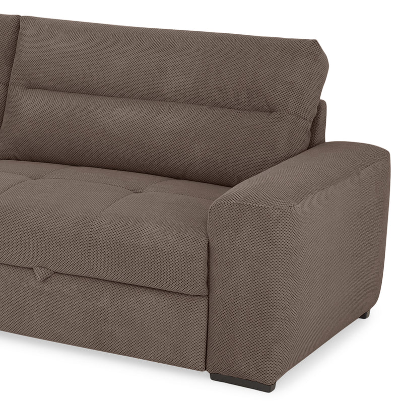 WIDE Canapea extensibilă, 4 locuri, stofă