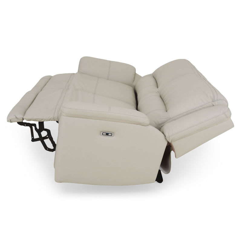 SUNNERST Canapea 3 locuri, 2 reclinere electrice, piele
