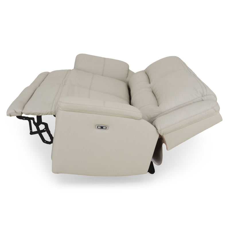 SUNNERST Canapea 3 locuri, 2 reclinere electrice, piele