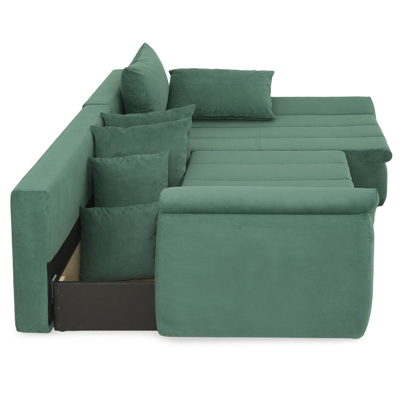 MINIDIAZ Canapea extensibilă, șezlong stânga/dreapta, stofă