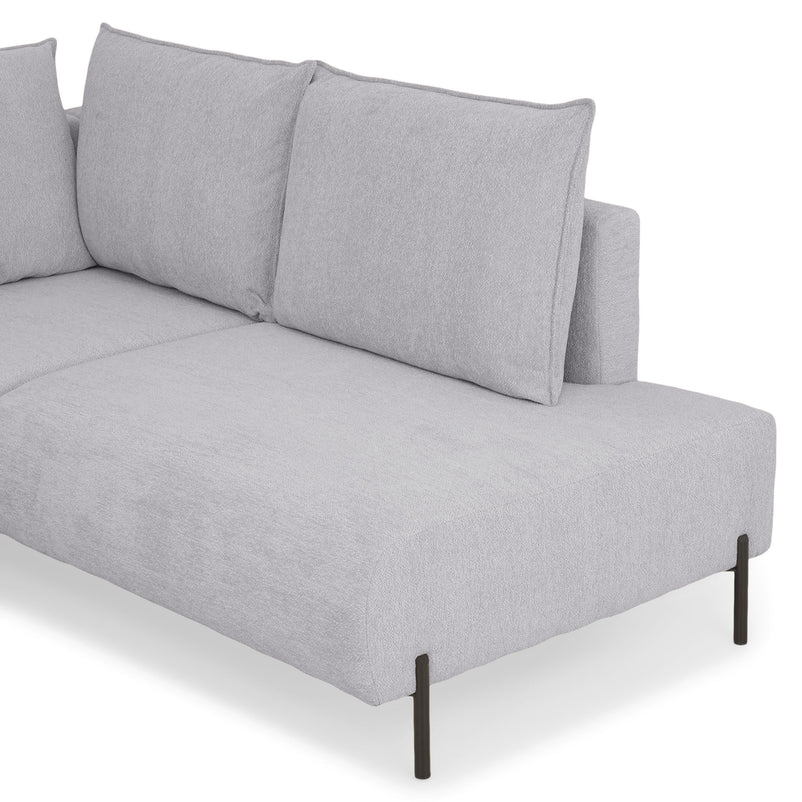 GRIGNY Colțar extensibil, șezlong stânga, ladă depozitare, stofă