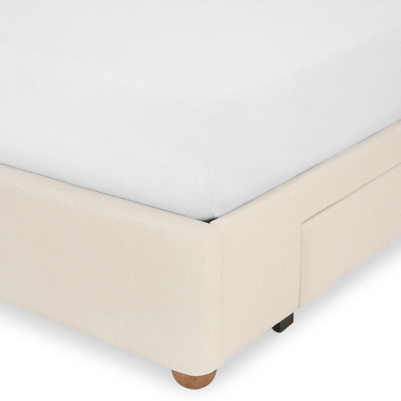 SOPHIE Pat tapițat, 160x200cm, somieră și sertare incluse