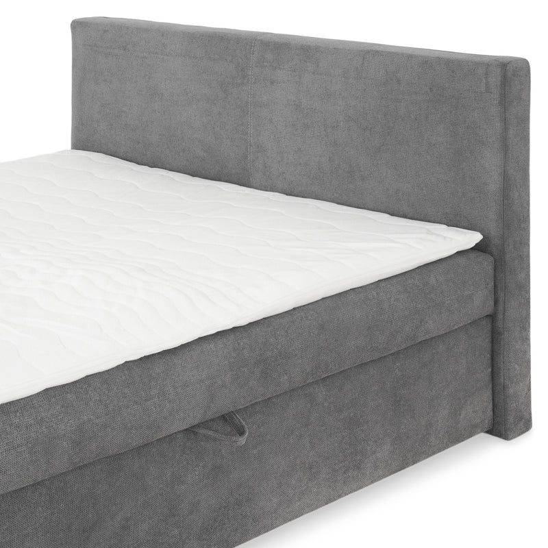 GRETE Pat tapițat boxspring, 160x200cm, saltea inclusă