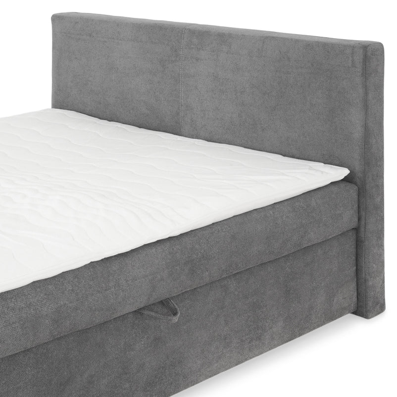 GRETE Pat tapițat boxspring, 160x200cm, saltea inclusă