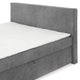 GRETE Pat tapițat boxspring, 160x200cm, saltea inclusă