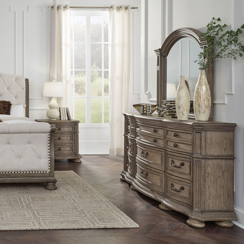 WASHINGTON Comodă lată, 9 sertare