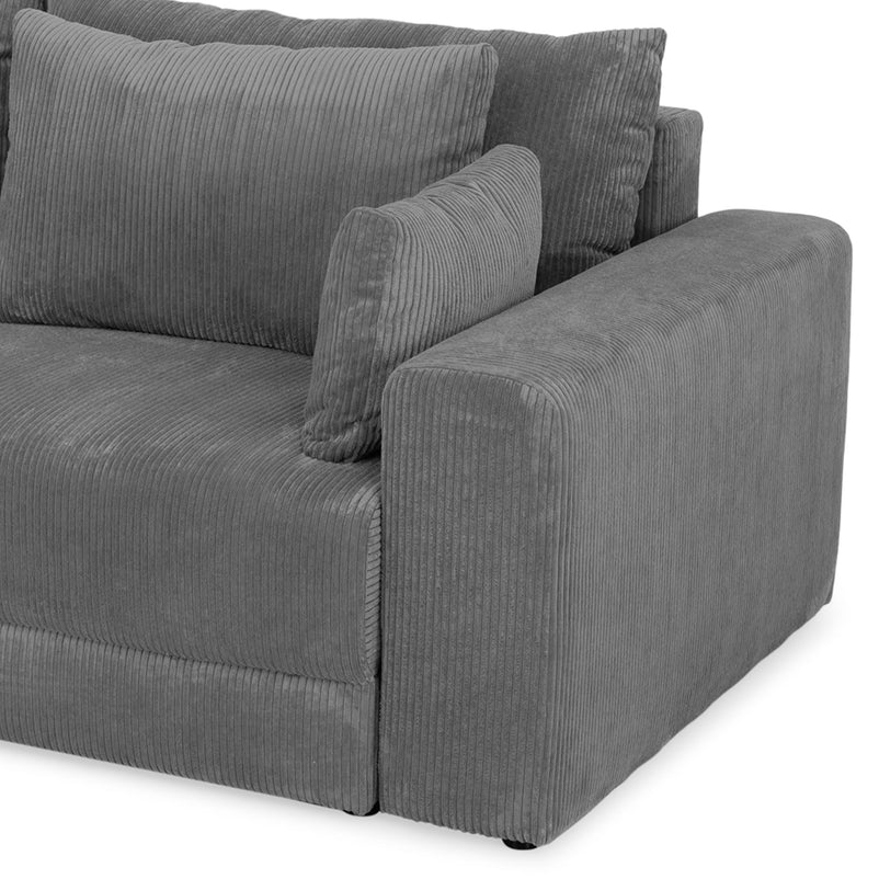 MELUN Canapea extensibilă, 3 locuri, ladă depozitare, stofă