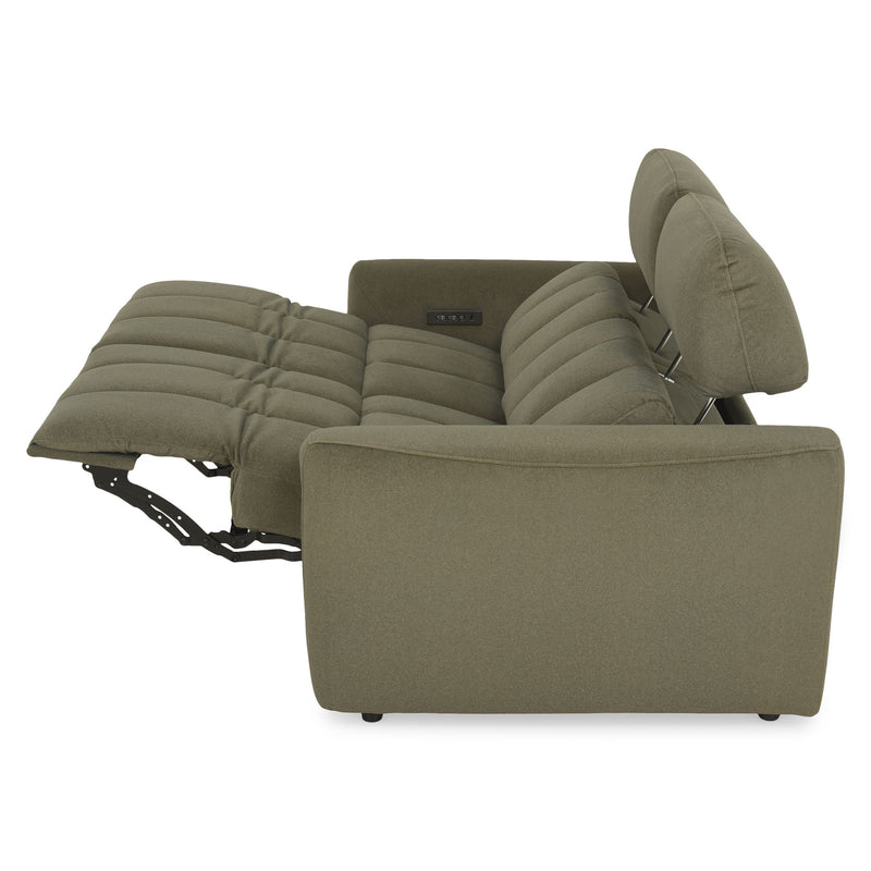 WISNER Canapea 2 locuri, 2 reclinere electrice, mecanism electric tetiere, stofă