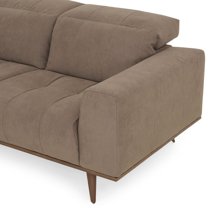 DENTON Canapea 2 locuri, mecanism tetiere, stofă