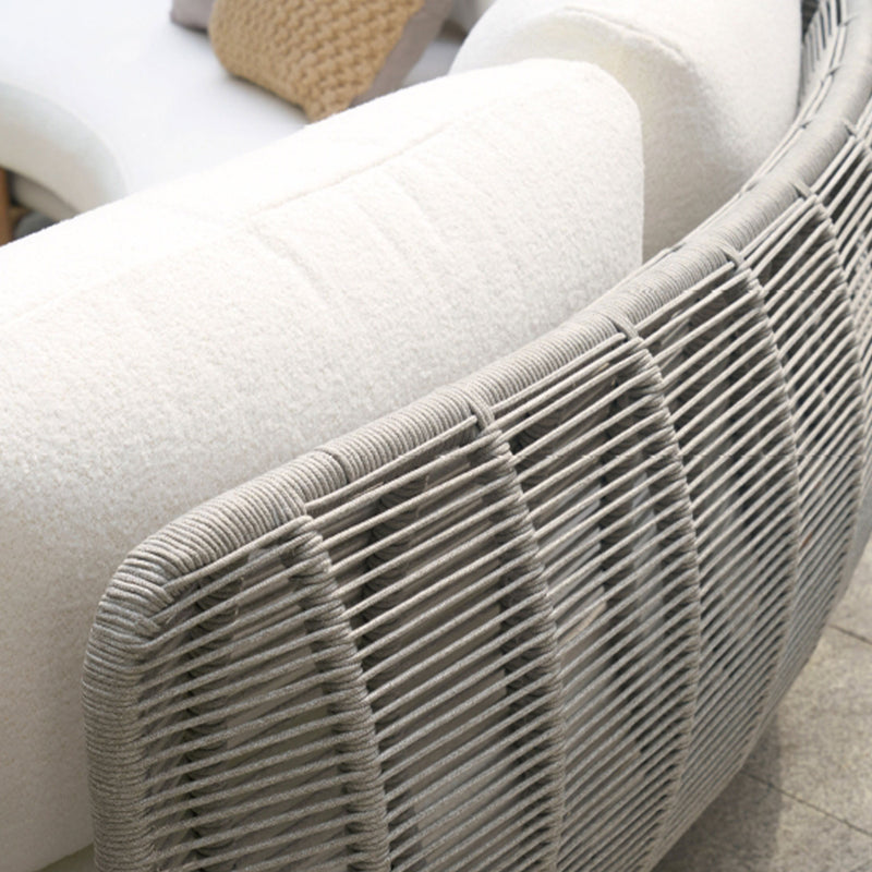 CIRCLE Set mobilier terasă/grăină, 2 canapele cu 1 braț, 1 canapea fără brațe, măsuță