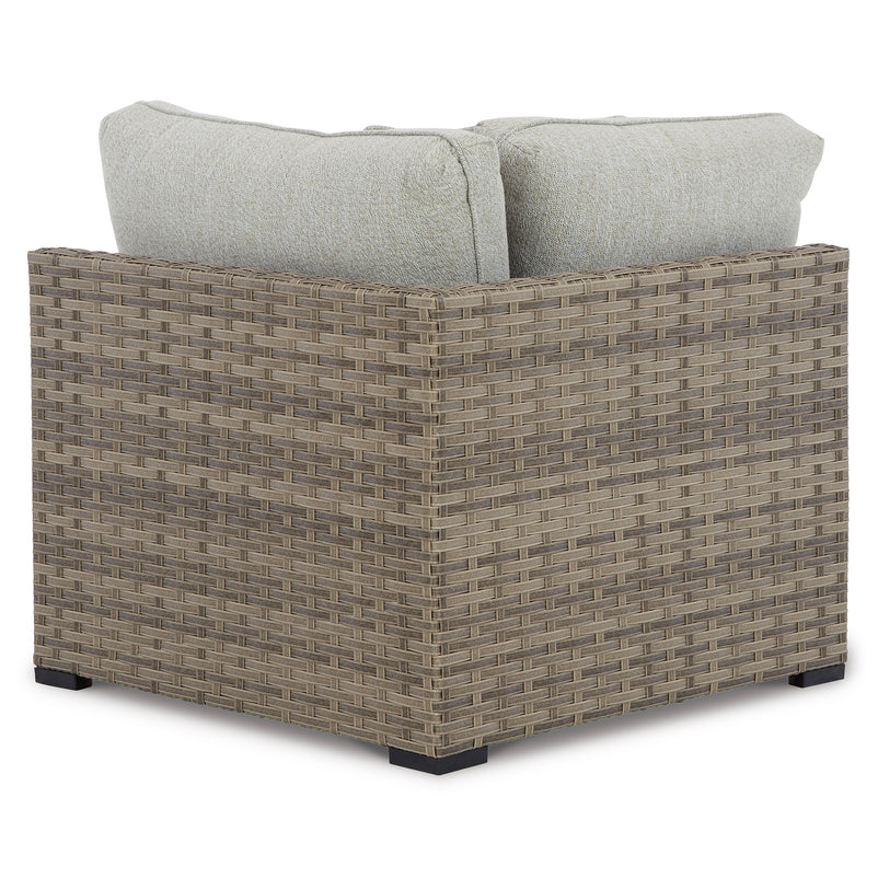 CALWORTH Set mobilier terasă/grădină, canapea, 2 elemente colț și taburet