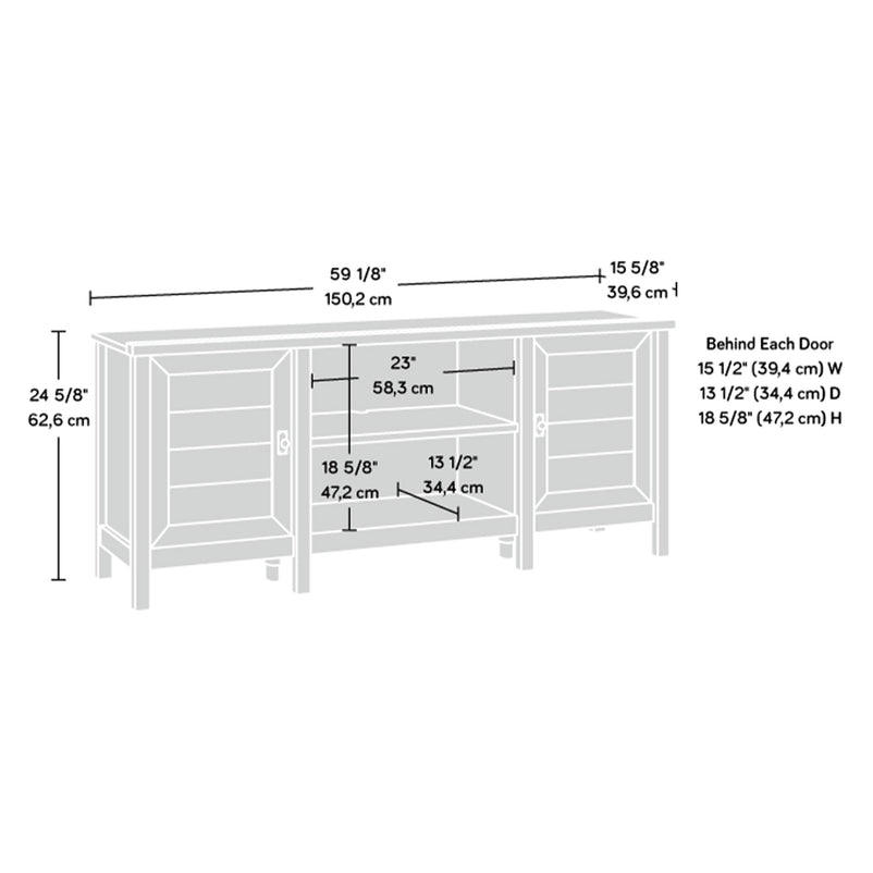 COTTAGE ROAD Comodă TV, 2 uși