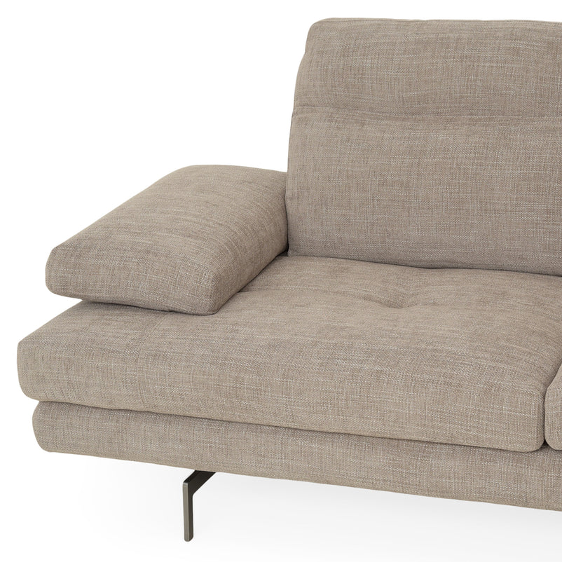 MISTERY Colțar șezlong stânga/dreapta cu mecanism manual spătar și brațe, stofă