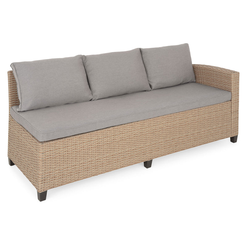 BAXTER Set mobilier terasă/gădină, colțar, masă, 2 taburete