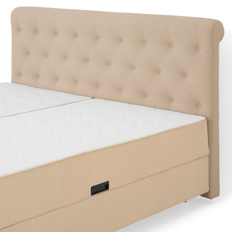 FIONA Pat tapițat, saltea și spatiu depozitare incluse - Articol resigilat