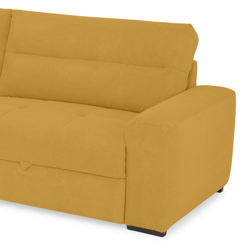 WIDE Canapea extensibilă, 4 locuri, stofă