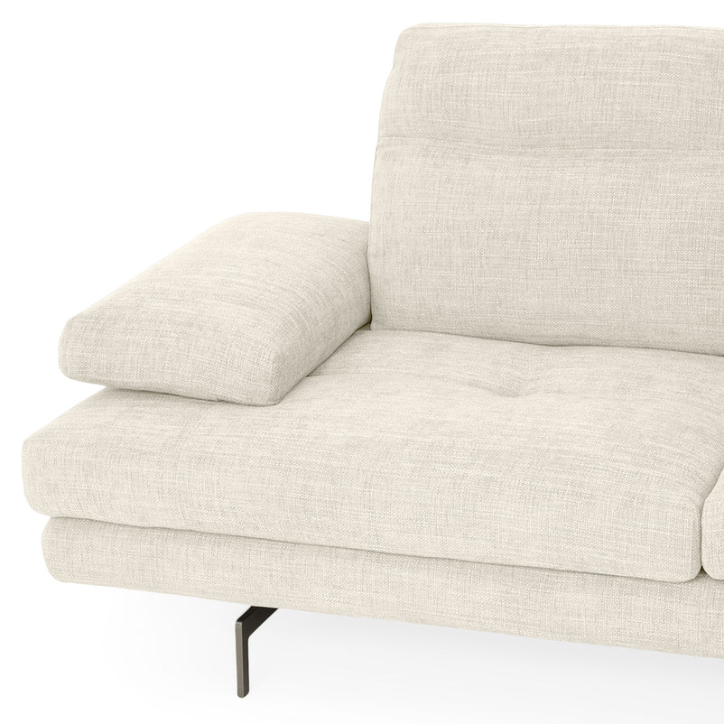 MISTERY Colțar șezlong stânga/dreapta cu mecanism manual spătar și brațe, stofă