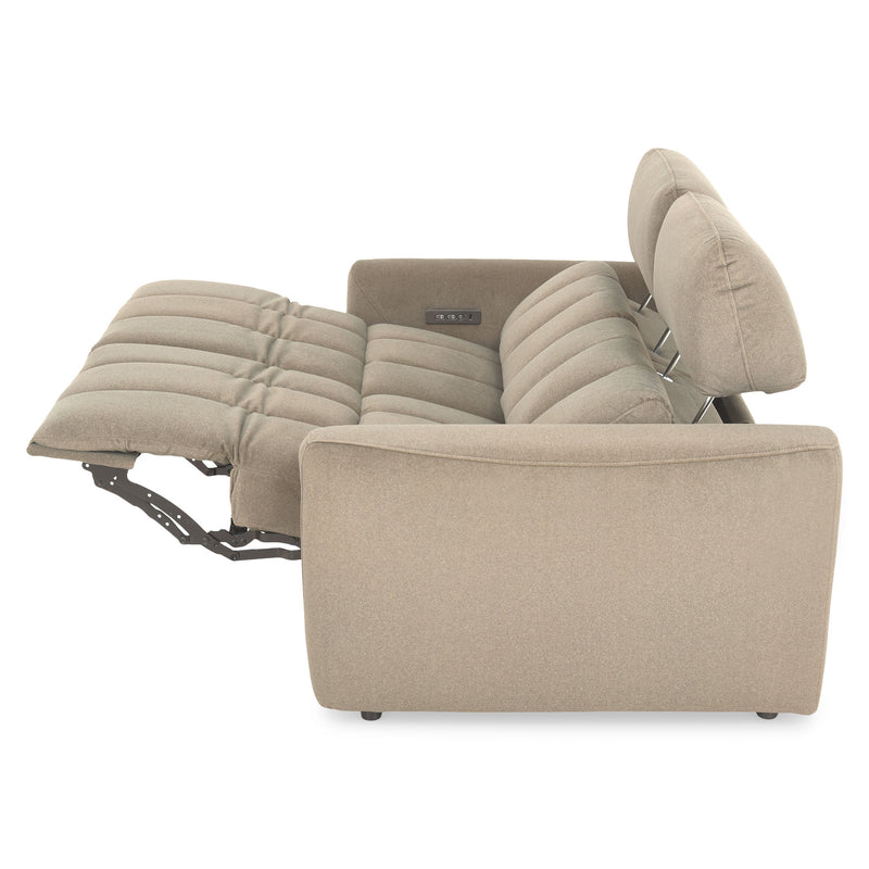 WISNER Canapea 2 locuri, 2 reclinere electrice, mecanism electric tetiere, stofă