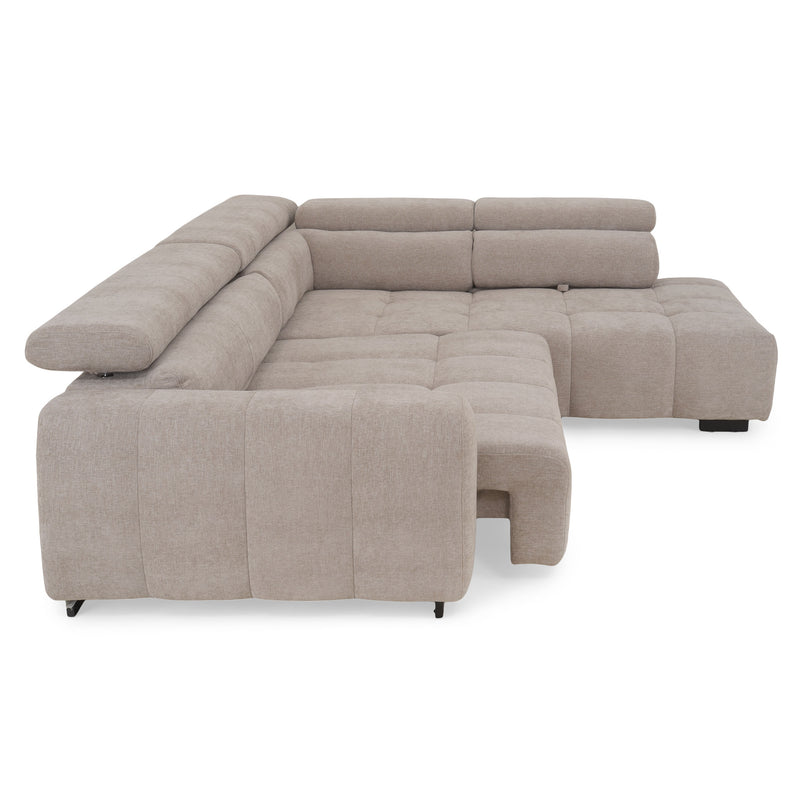 FILLIPAColțar extensibil, șezlong stânga/dreapta, stofă