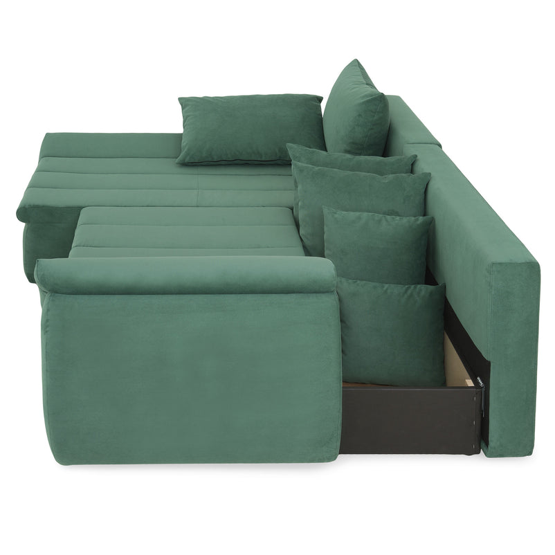 MINIDIAZ Canapea extensibilă, șezlong stânga/dreapta, stofă