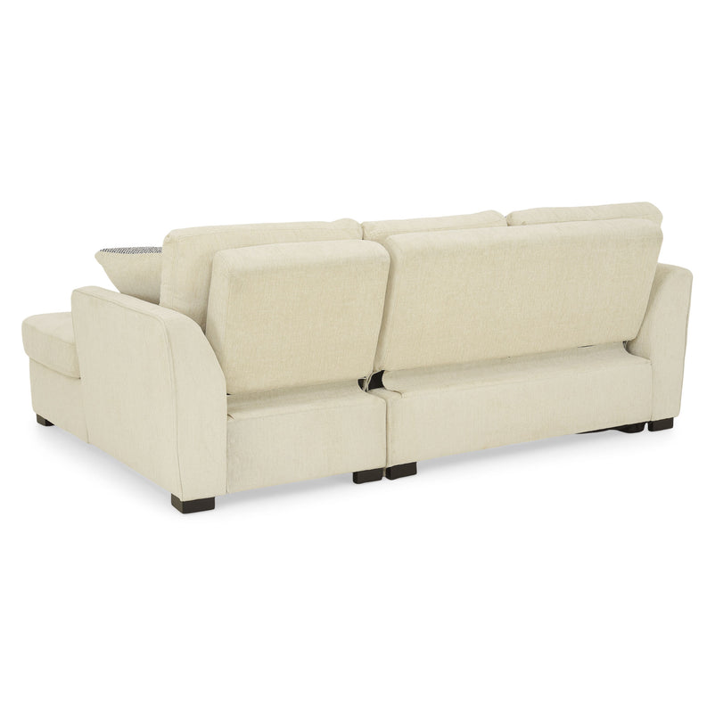 ASCOLI Colțar extensibil, șezlong stânga/dreapta, 4 perne decor incluse, stofă