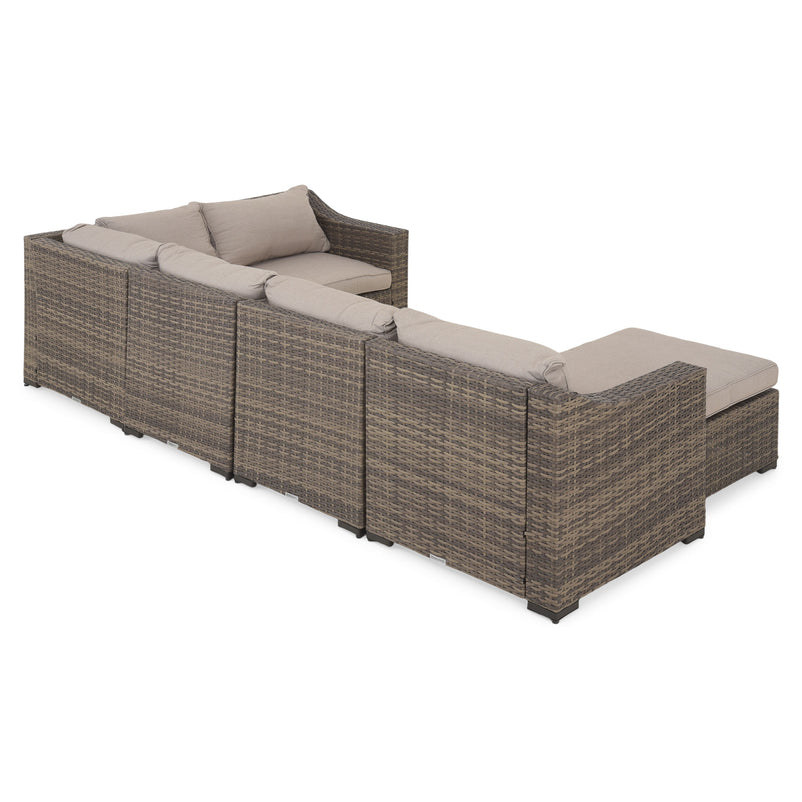 ELIAS Set mobilier terasă/grădină, colțar și măsuță