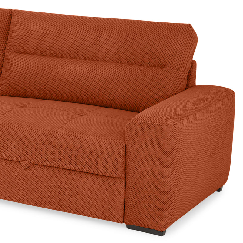 WIDE Canapea extensibilă, 4 locuri, stofă