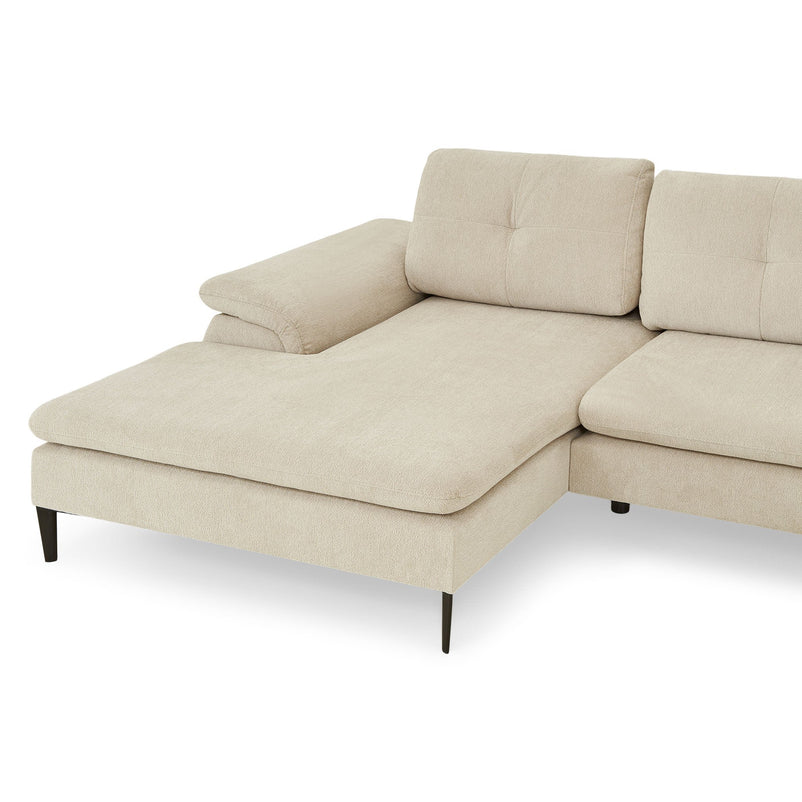 LAVRIK Colțar extensibil, șezlong stânga/dreapta, stofă