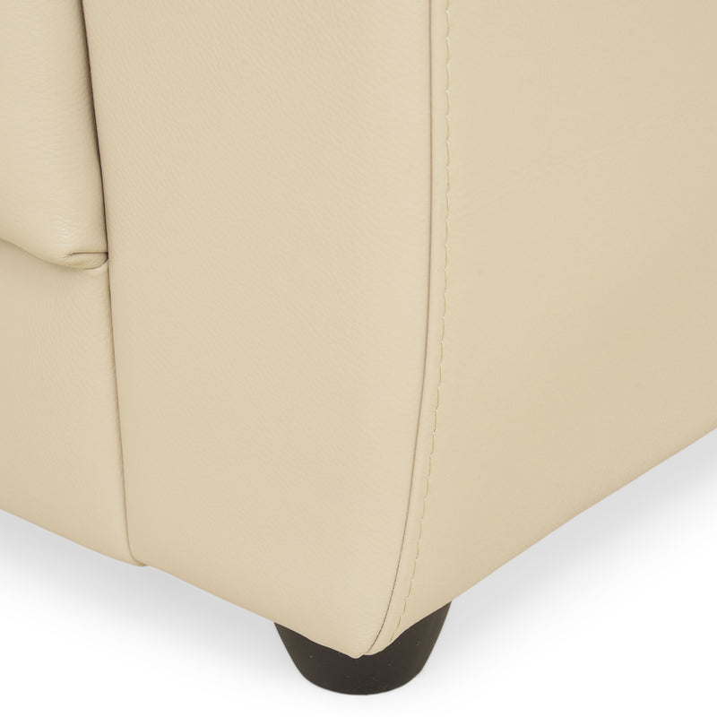 MANDY Canapea extensibilă, 3 locuri, piele