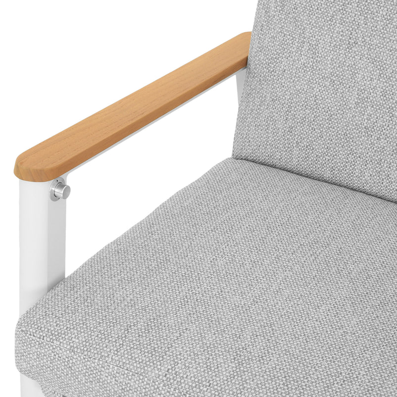 VALDIVIA Set mobilier terasă/grădină, 2 scaune recliner