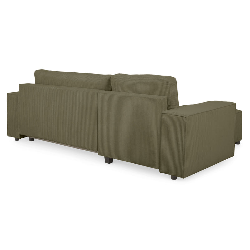 AINE Colțar extensibil, șezlong interschimbabil cu ladă depozitare, stofă