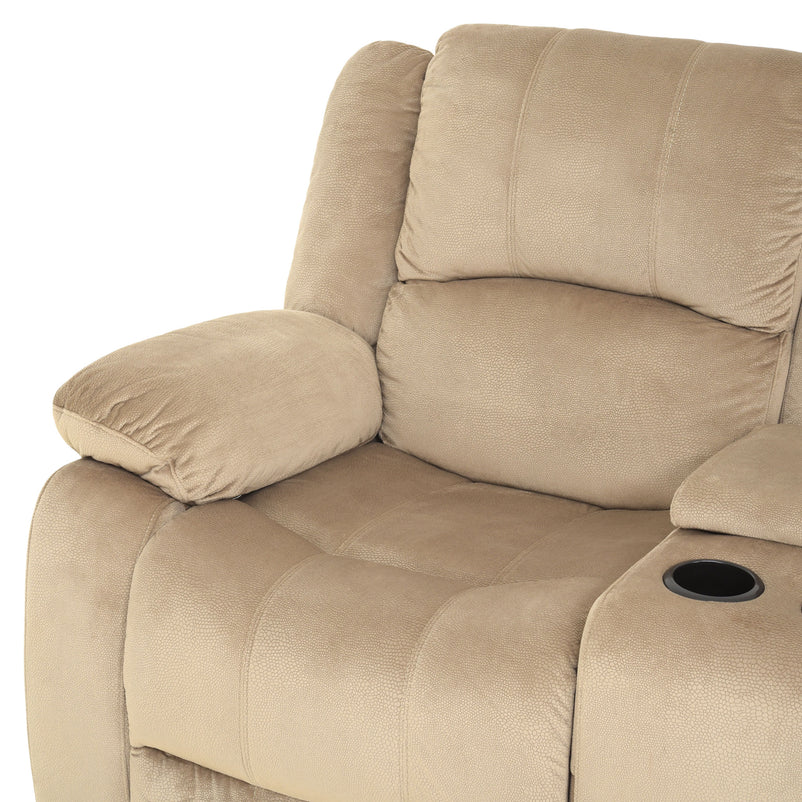 NOLE Canapea 2 reclinere manuale, consolă și sertar