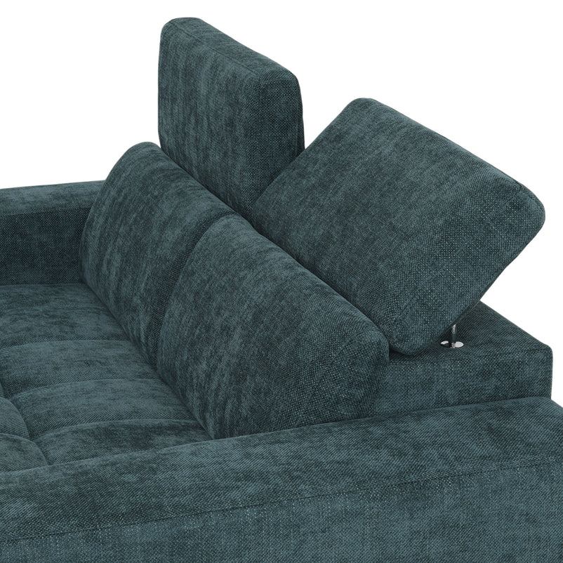 GRETNA Canapea 2 locuri, mecanism tetiere, stofă