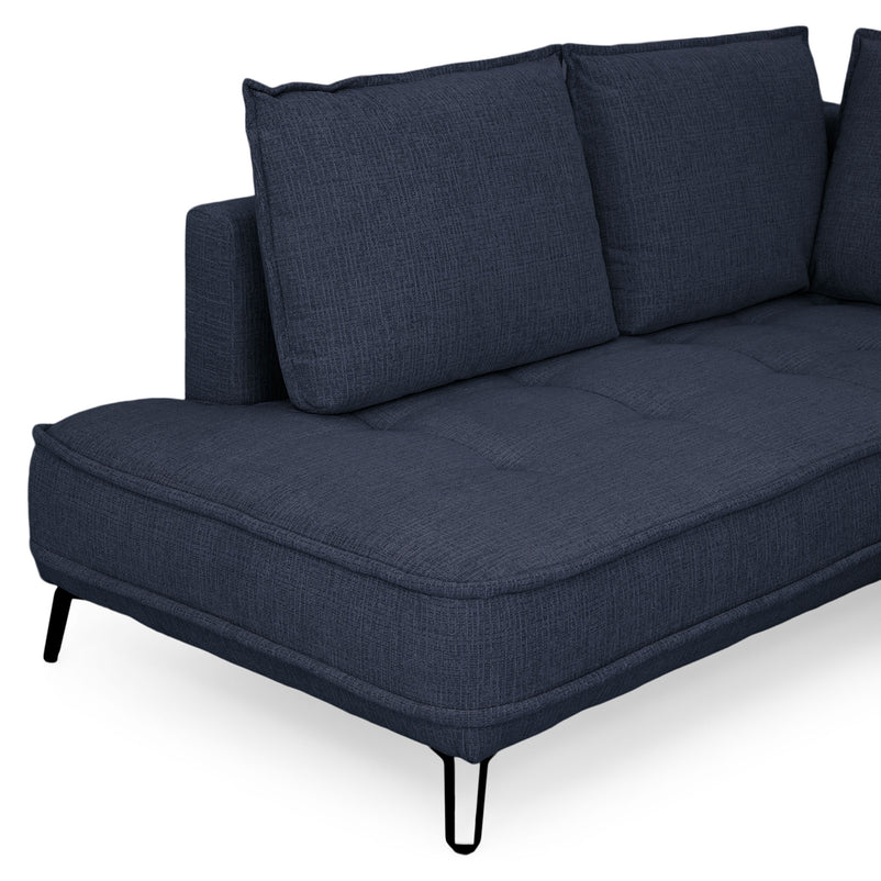 CHOLET Colțar extensibil, șezlong stânga/dreapta, ladă depozitare, stofă