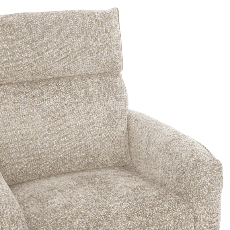 KERSEY Fotoliu rotativ, recliner manual, stofă